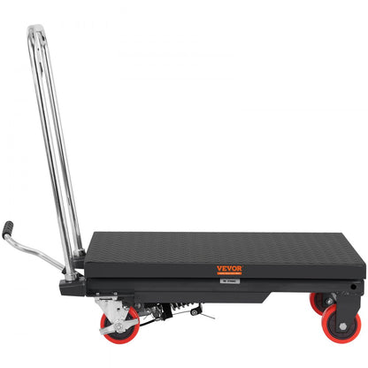TF23 - Heavy-Duty Hydraulic Lift Table Cart, 9-28.5" Lift, 500lbs Capacity