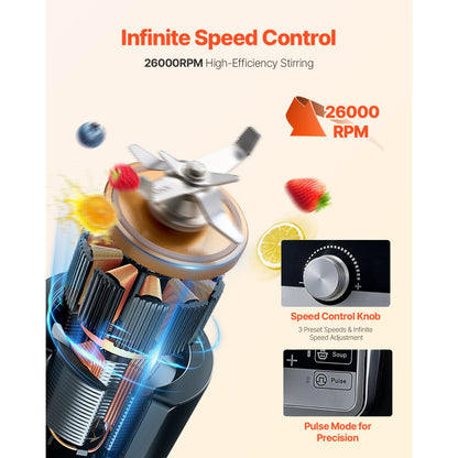 HS-213 2.5L - 1400W High-Speed Blender for Smoothies & More