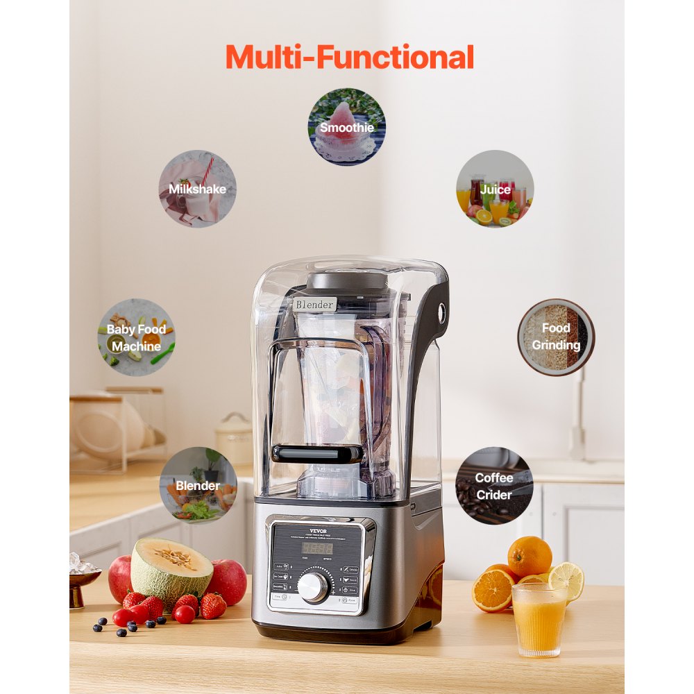 HS-213 2.5L - 1400W High-Speed Blender for Smoothies & More