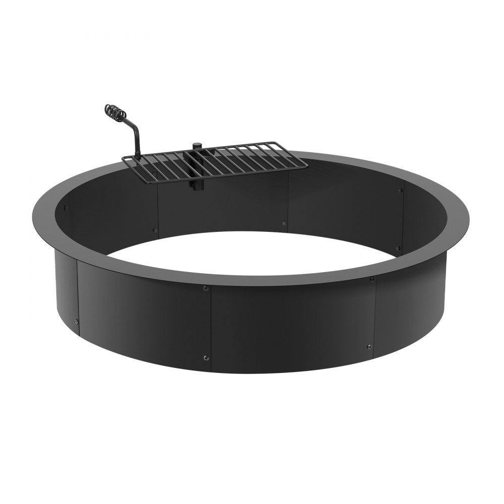 VOLD-36-8.5-Y - 40" Durable Carbon Steel Fire Pit Ring for Outdoor Use