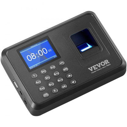 F01H - VEVOR Fingerprint Attendance Clock with 2.4" Display & USB Export