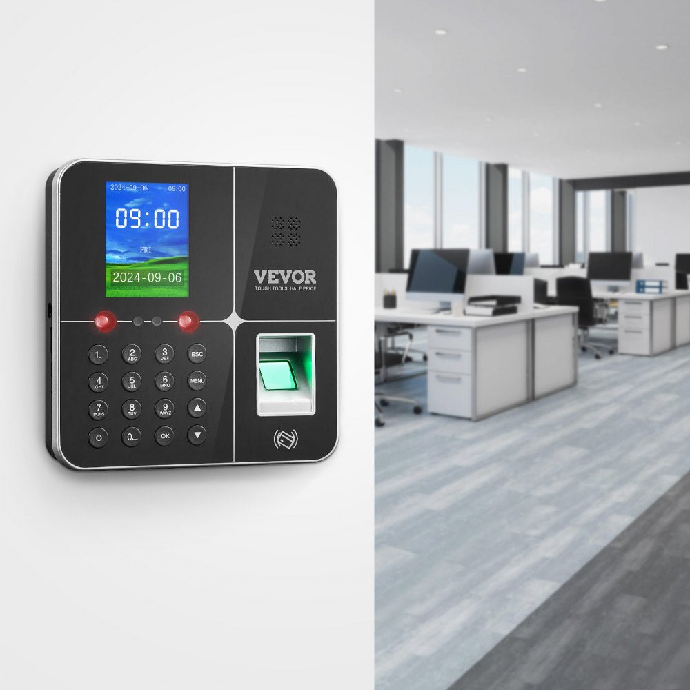 F18 - Biometric Time Clock with Facial, Fingerprint & RFID Verification