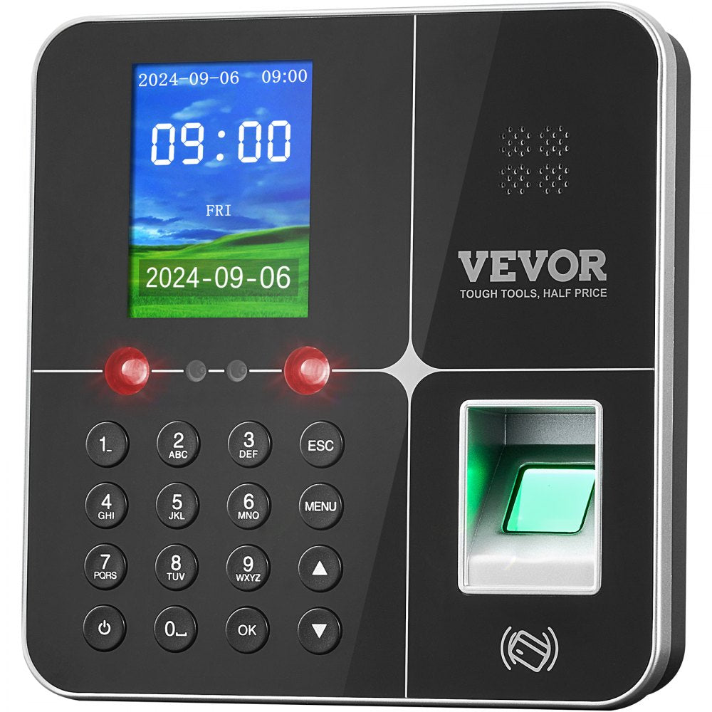 F18 - Biometric Time Clock with Facial, Fingerprint & RFID Verification