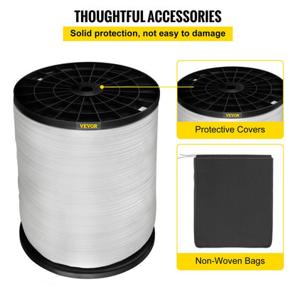 DLLD-15.9MMX192 - 1800Lbs 100% Polyester Pull Tape, Durable & UV Resistant