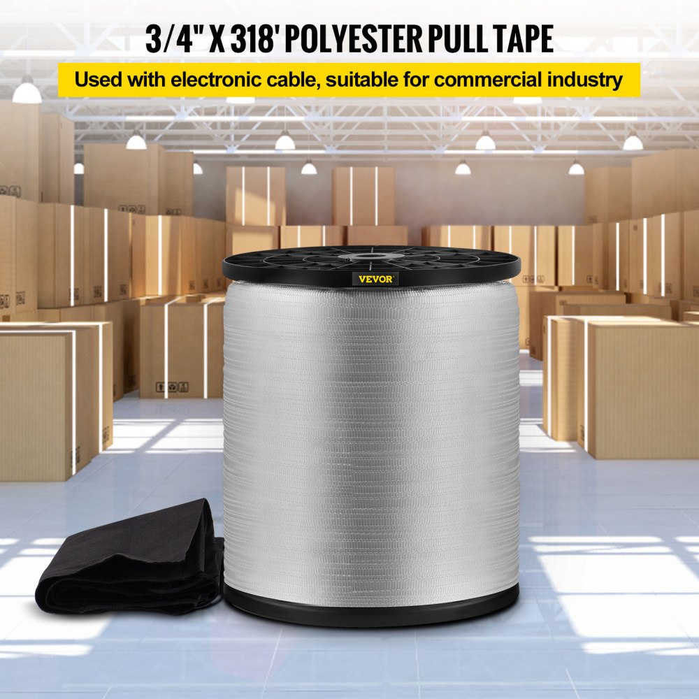 DLLD-25.4MMX161 - 6000lbs Durable Polyester Pull Tape with Protective Cover