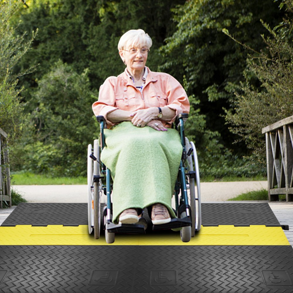 CP-5DA(7508001) - ADA Compliant 5-Channel Cable Protector Ramp, 1.3 x 1.2 in