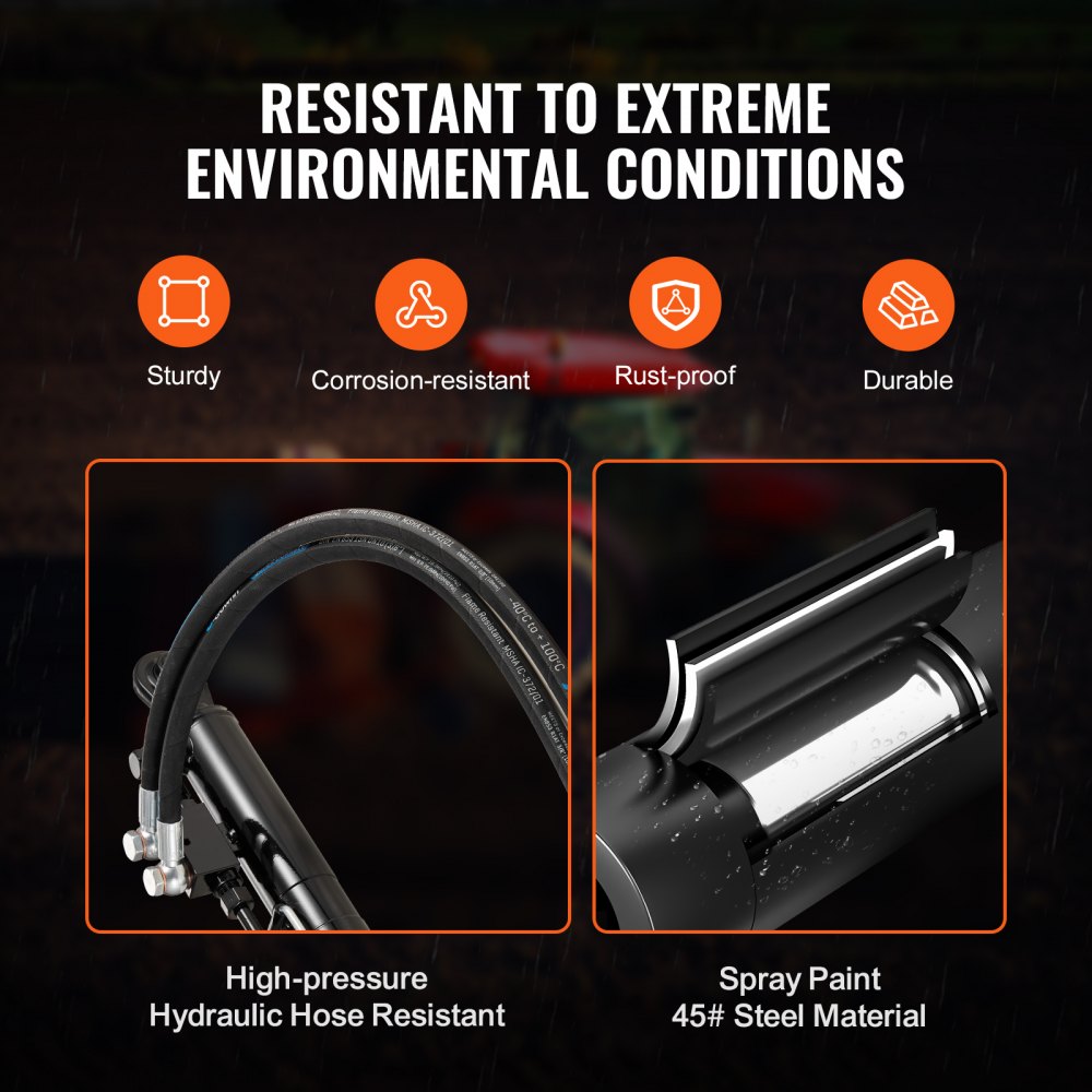 WCVC-50-30-280 - Heavy-Duty Hydraulic Top Link, 11 in Piston, Easy Install