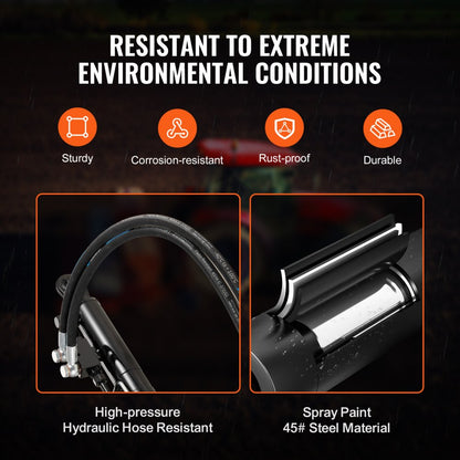 WCVC-50-30-210 - Heavy-Duty Hydraulic Top Link, 8.25 in, 18.13-26.38 in