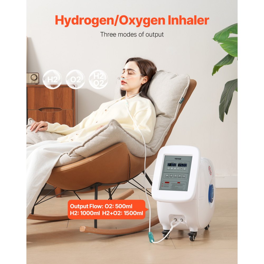 EHM-HO1500-PRO - Dual-Port Hydrogen Inhaler, 99.99% Pure, 1-2 Users