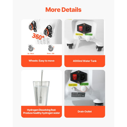 EHM-HO1500-PRO - Dual-Port Hydrogen Inhaler, 99.99% Pure, 1-2 Users