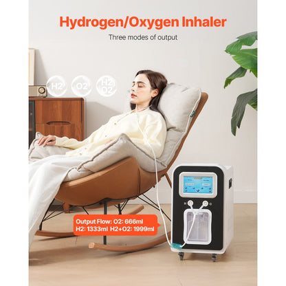 EHM-HO2000 - Dual-Port Hydrogen Inhaler, 1800ml/min, Low Noise & Portable