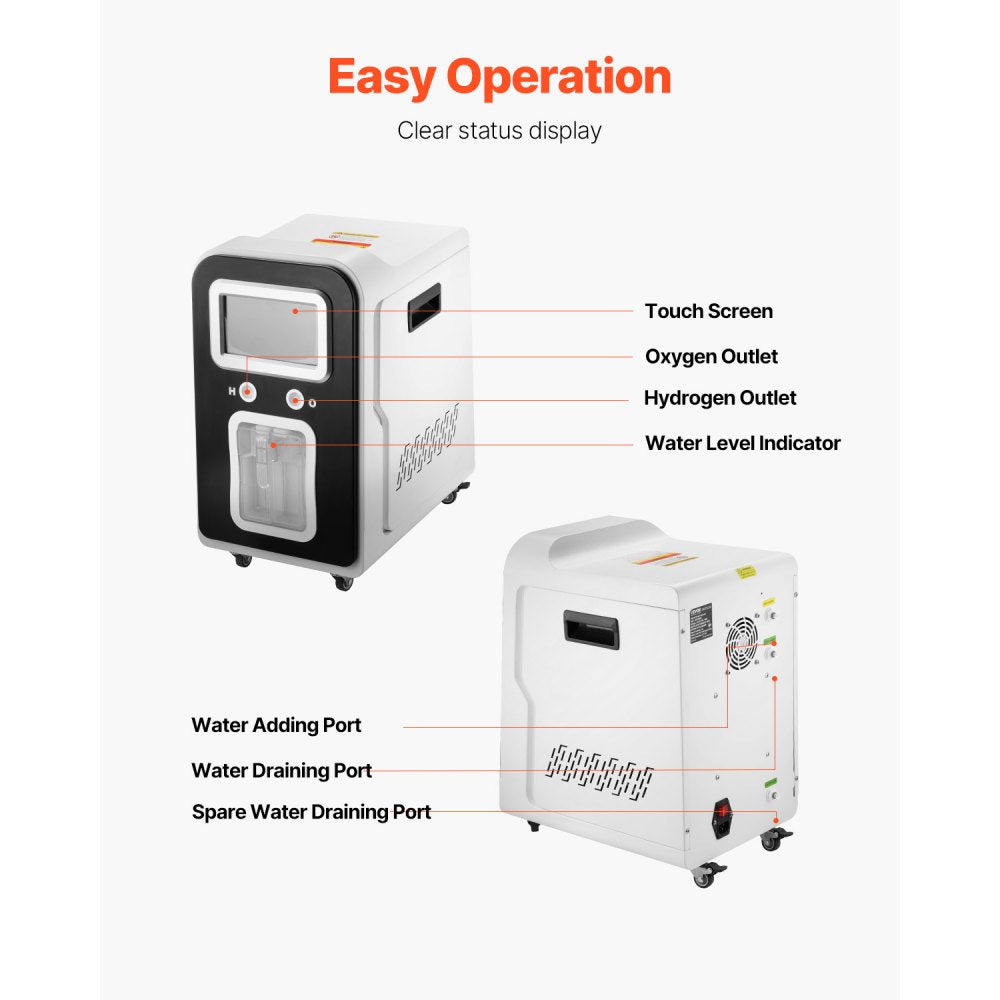 EHM-HO2000 - Dual-Port Hydrogen Inhaler, 1800ml/min, Low Noise & Portable