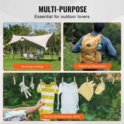 DJ-BR002 - 120ft Heavy-Duty Elastic Bungee Cord for Versatile Storage Solutions