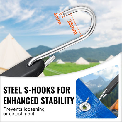 HMTLS-06 - 50 Pcs Heavy-Duty Bungee Cords for Secure Transport and Storage