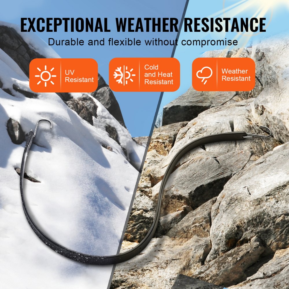 HMTLS-03 - Heavy-Duty 36" Bungee Cord Set with S-Hooks for Secure Transport