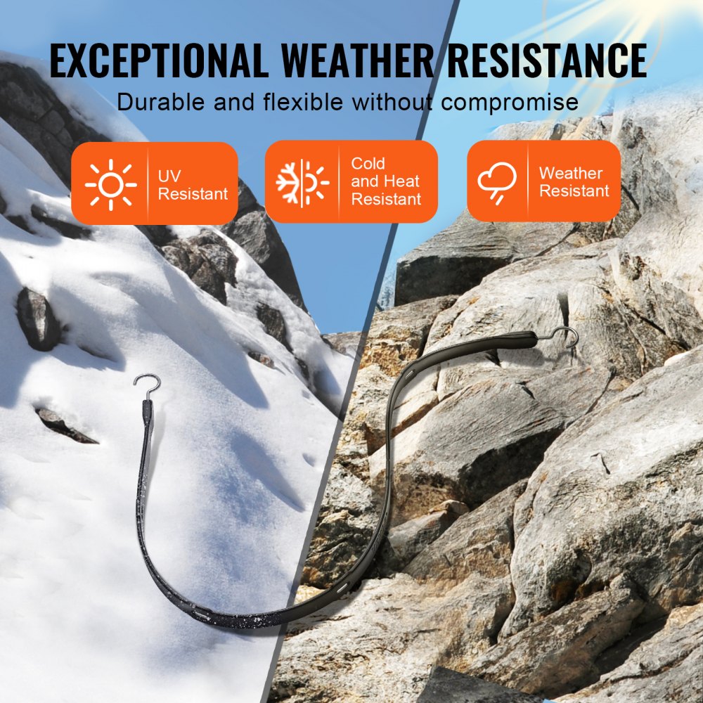 HMTLS-04 - 40" Heavy-Duty Bungee Cord Set with S-Hooks for Secure Transport