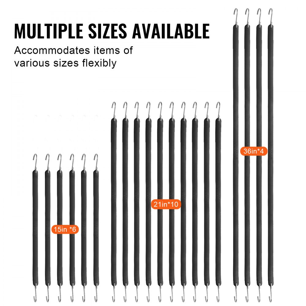 HMTLS-05 - Heavy-Duty 20mm Bungee Cord Set for Secure Storage and Transport