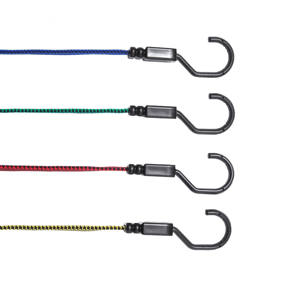 DJ-FT001 - Heavy-Duty 32 Pcs Bungee Cord Set with J-Hooks, Weather Resistant