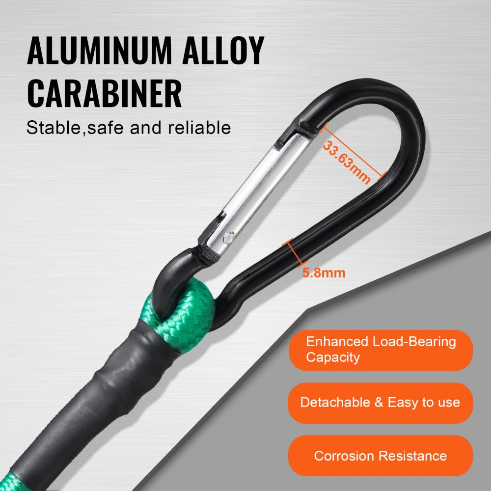 DJ-CB002 - Heavy-Duty Bungee Cord Set with 8mm Steel Carabiners