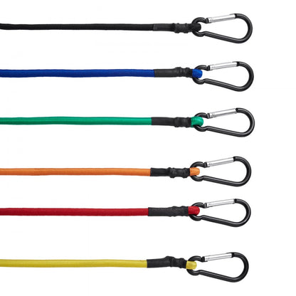 DJ-CB002 - Heavy-Duty Bungee Cord Set with 8mm Steel Carabiners