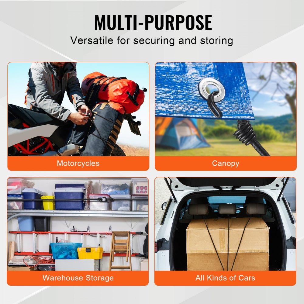 DJ-ST004 - 32" Heavy-Duty Bungee Cords for Transport & Storage