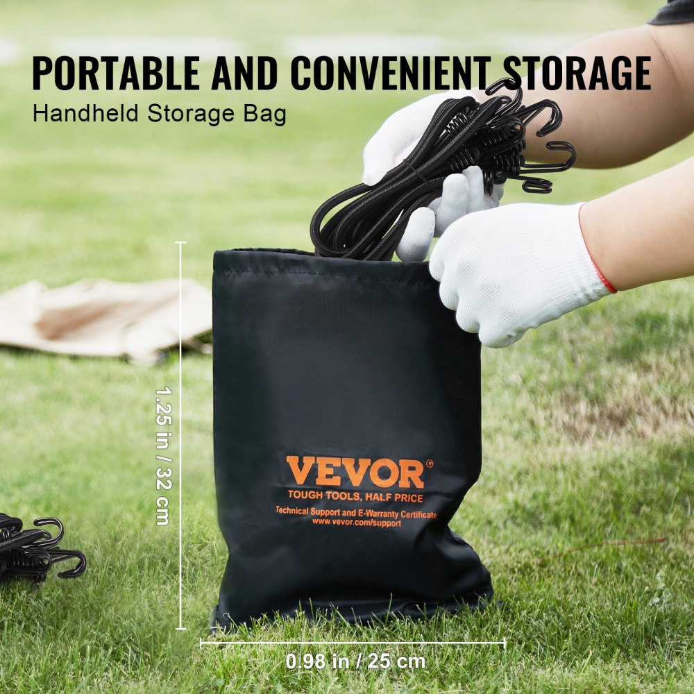 DJ-ST004 - 32" Heavy-Duty Bungee Cords for Transport & Storage