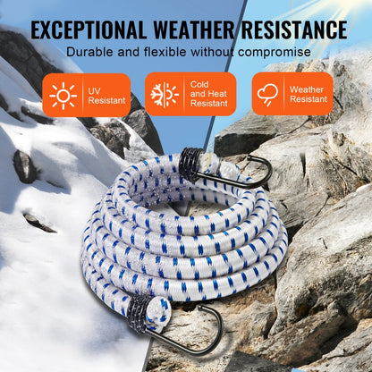 DJ-ST003 - 72" Heavy-Duty Bungee Cords with A3 Hooks for Secure Transport