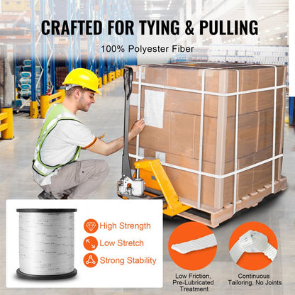 1600M12U31 - 1/2" x 5249' Durable Polyester Pull Tape, 1250 lbf Capacity