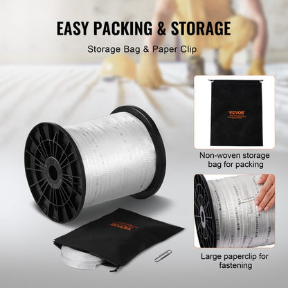 641M19M9OS - 3/4" x 2103' Heavy-Duty Polyester Pull Tape with Markings