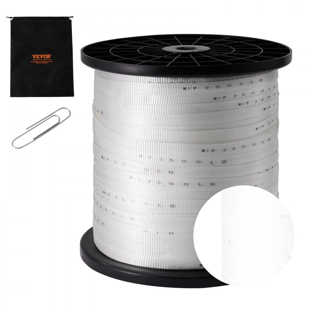 641M19M9OS - 3/4" x 2103' Heavy-Duty Polyester Pull Tape with Markings