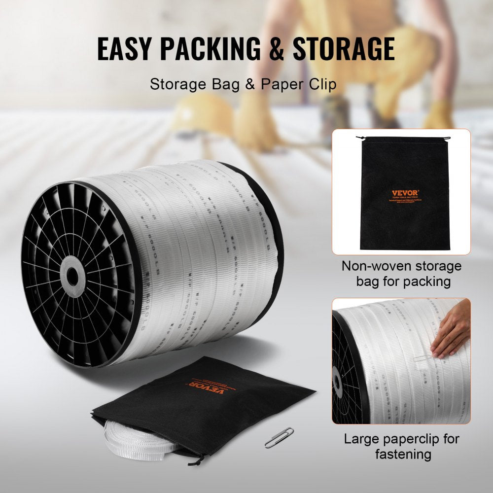 641M2546WO - Durable 1" x 2103' Polyester Pull Tape for Heavy Loads