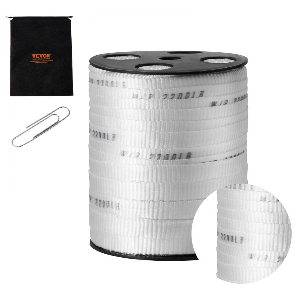 97M159M0R9 - Heavy-Duty 5/8" x 318' Polyester Pull Tape with High Tensile Strength