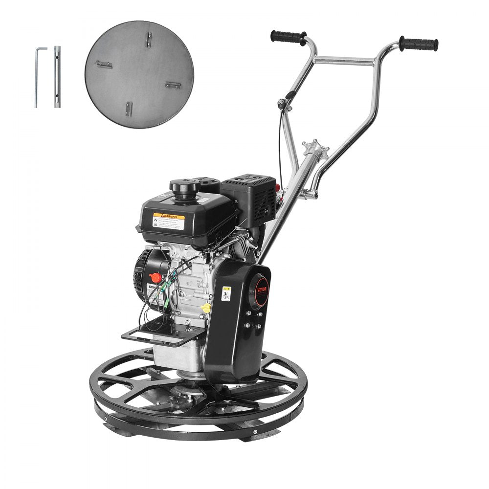 HMR600 - 24” Gas-Powered Cement Trowel with 6HP Engine and Adjustable Blades