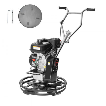 HMR600 - 24” Gas-Powered Cement Trowel with 6HP Engine and Adjustable Blades