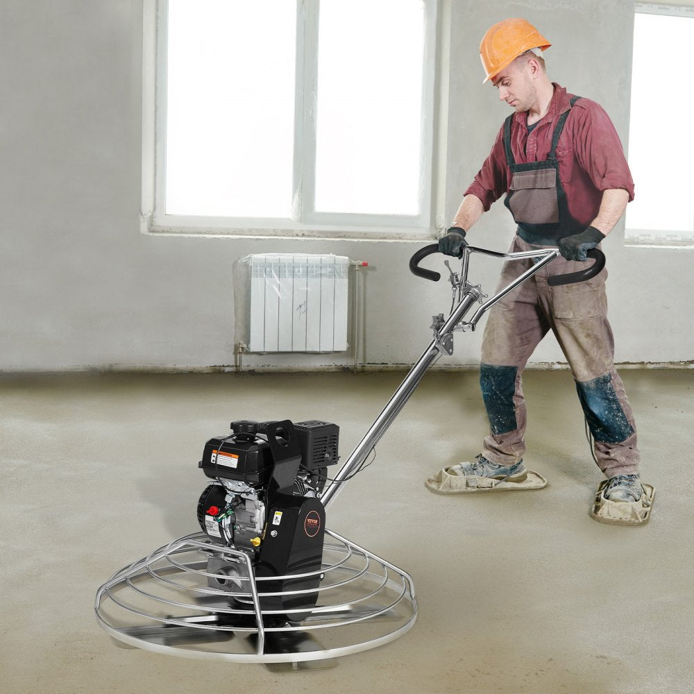 HMR950 - 6HP Gas Cement Trowel 38" with Durable Steel Blades