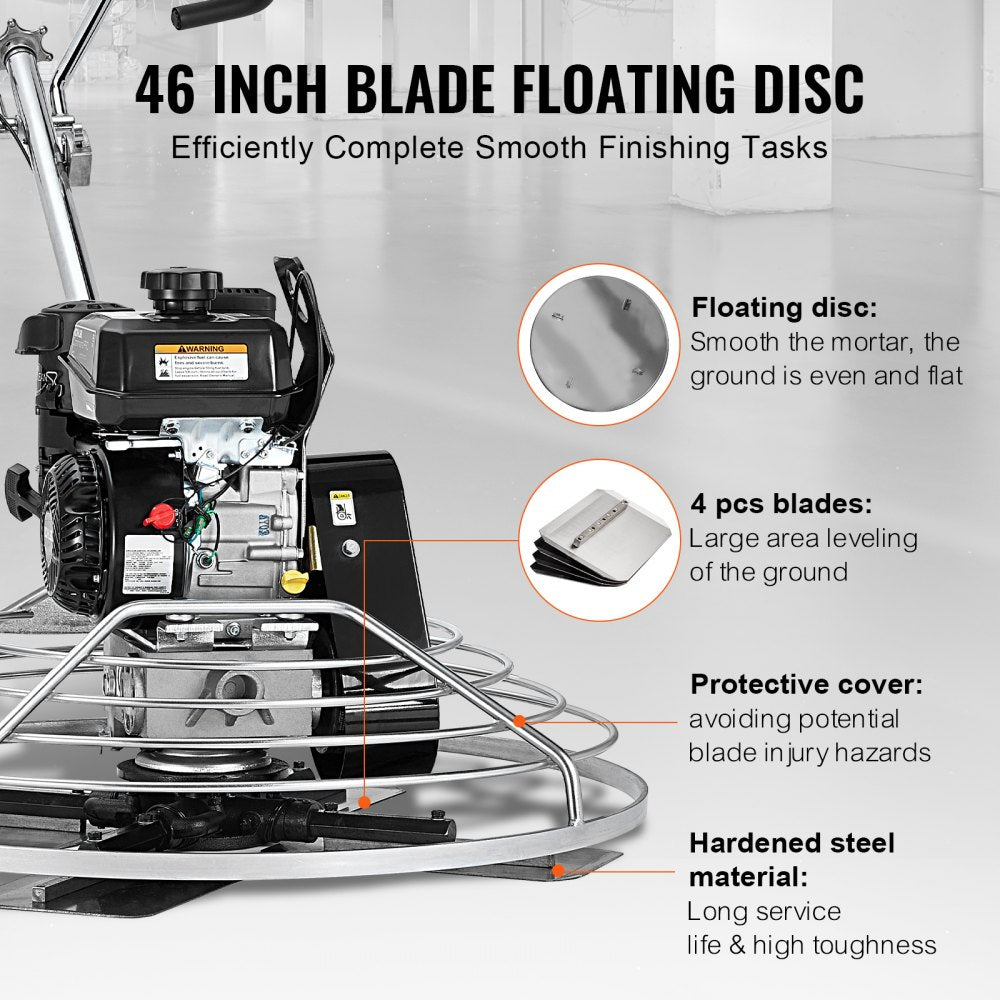 HMR1200 - 46” Gas-Powered Trowel for Smooth Concrete Finishes