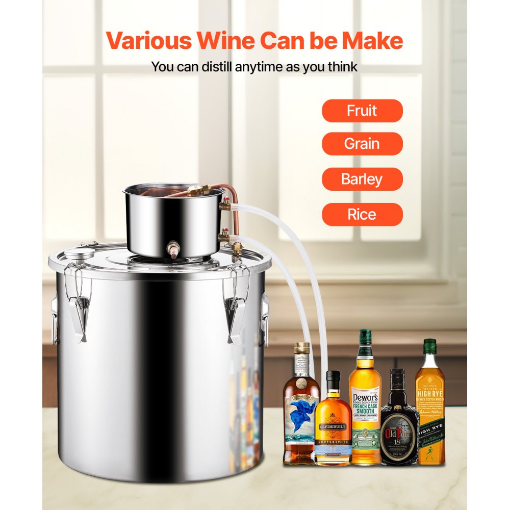 STDB-50L-U - 13.2Gal Stainless Steel Distiller Kit with Cooling Pot