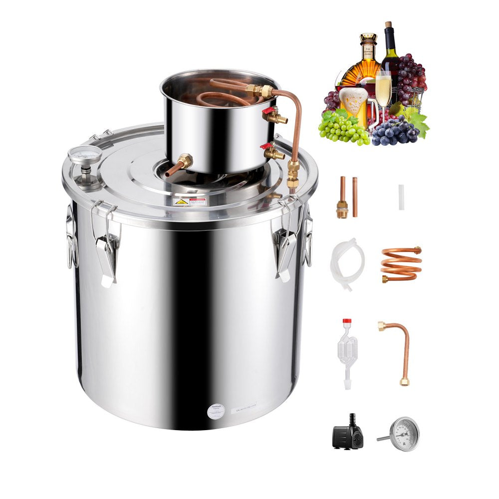 STDB-50L-U - 13.2Gal Stainless Steel Distiller Kit with Cooling Pot