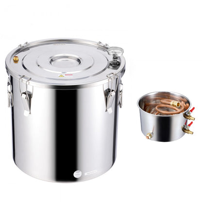 STDB-50L-U - 13.2Gal Stainless Steel Distiller Kit with Cooling Pot