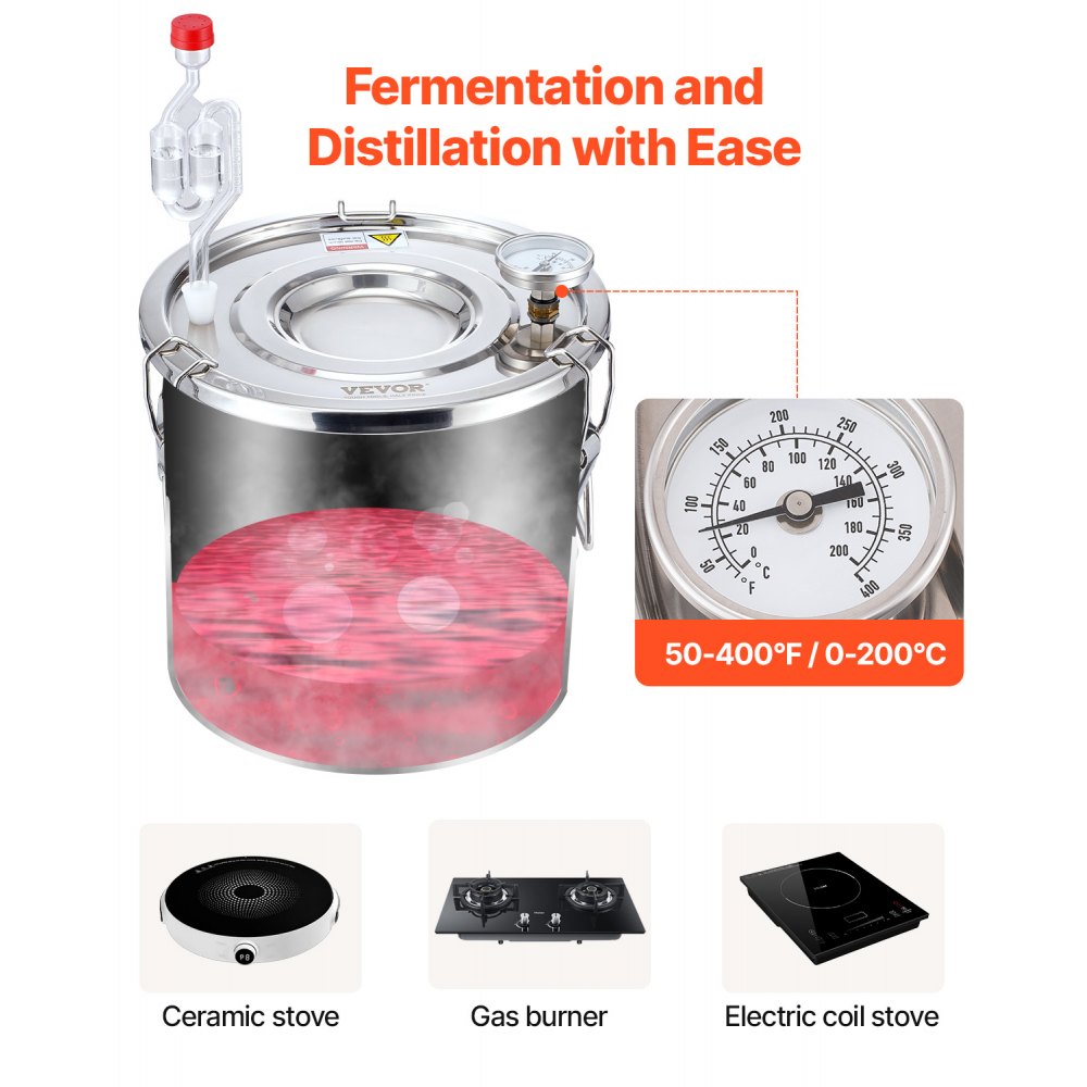STDB-10L-U - 3 Gal Stainless Steel Distillation Kit with Cooling System