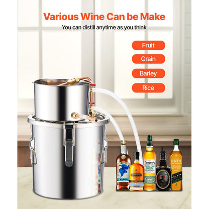 STDB-10L-U - 3 Gal Stainless Steel Distillation Kit with Cooling System