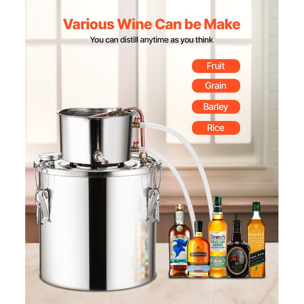 STDB-20L - Stainless Steel 5 Gal Distillation Kit with Cooling Pot