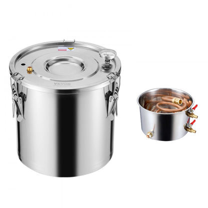 STDB-20L - Stainless Steel 5 Gal Distillation Kit with Cooling Pot