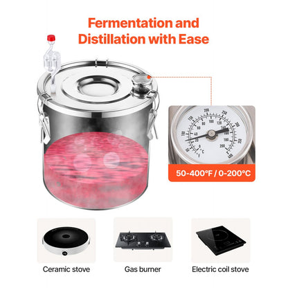 STDB-30L-U - 8 Gal Stainless Steel Distillation Kit with Temperature Control