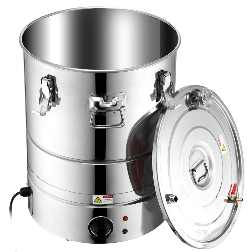 EZL-EH-50S-U - Compact 15 Gallon Stainless Steel Alcohol Distiller Kit
