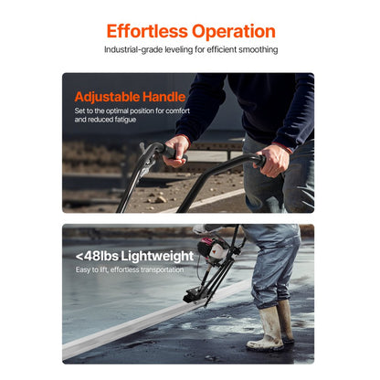 ZPJ-25A-4 - 4ft Durable Concrete Power Screed with 1.6HP Engine