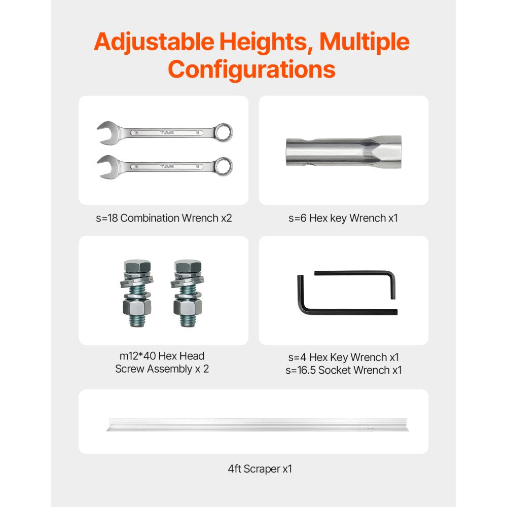 ZPJ-25A-4 - 4ft Durable Concrete Power Screed with 1.6HP Engine