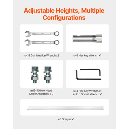ZPJ-25A-4 - 4ft Durable Concrete Power Screed with 1.6HP Engine