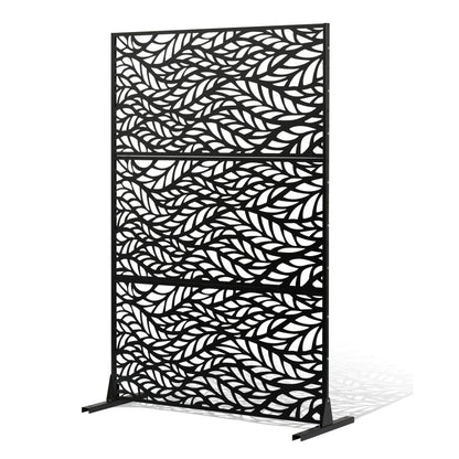 HA-SS-04 - 47"x72" Corrosion-Resistant Metal Privacy Screen for Outdoor Use