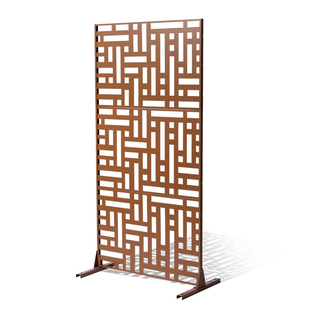 HA-SS-02 - 47"x76" Durable Metal Privacy Screen for Outdoor & Indoor Use